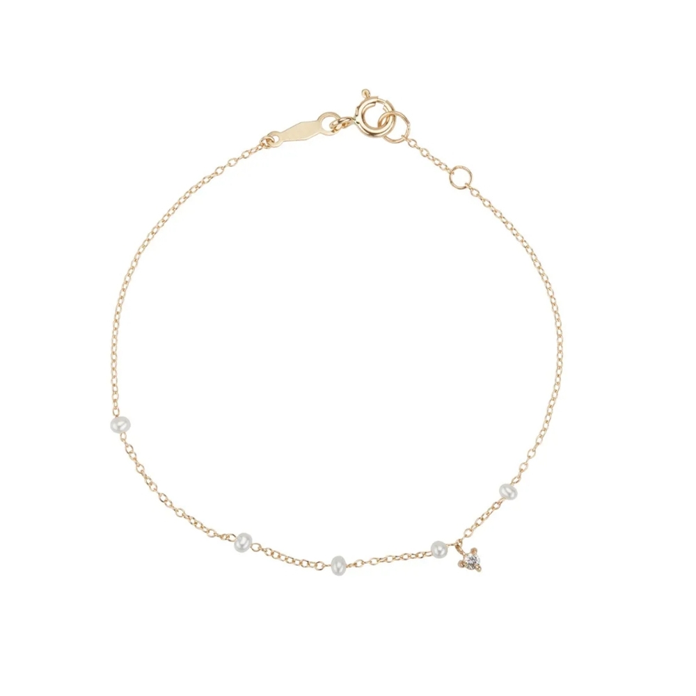 Catbird Jewelry DEWDROP BRACELET, YELLOW GOLD, 100% recycled solid 14k gold